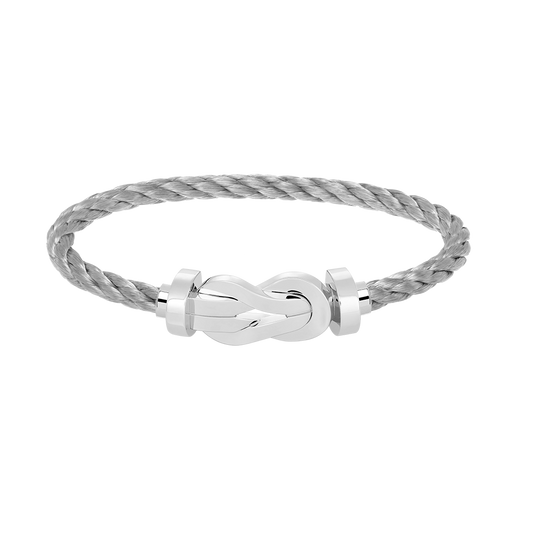 [⭐Spark]CHANCE LARGE 8 FIGURE BUCKLE NO DIAMOND BRACELET SILVER