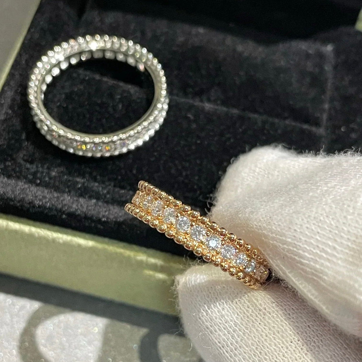 [⭐Spark]PERLEE DIAMOND SILVER RING