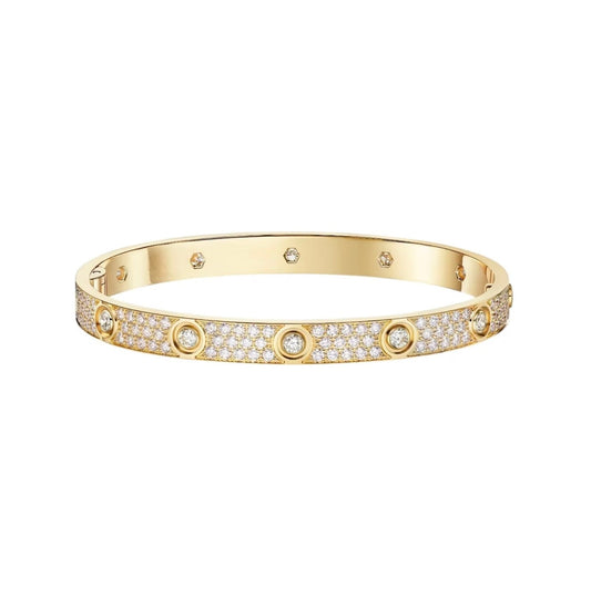 [⭐Spark]LOVE BRACELET 6.1MM DIAMOND-PAVED 10 BIG DIAMONDS