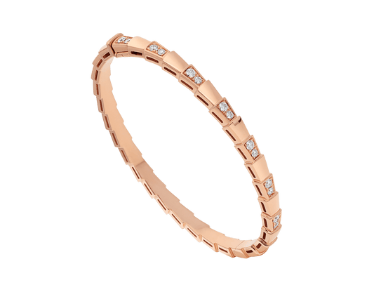 [⭐Spark]SERPENTI SMALL BRACELET PINK GOLD DIAMOND