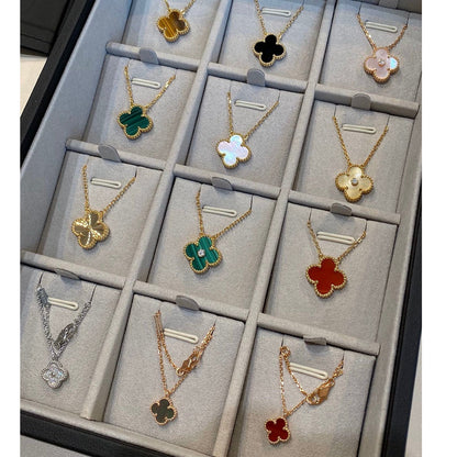 [⭐Spark]CLOVER 15MM LASER NECKLACE