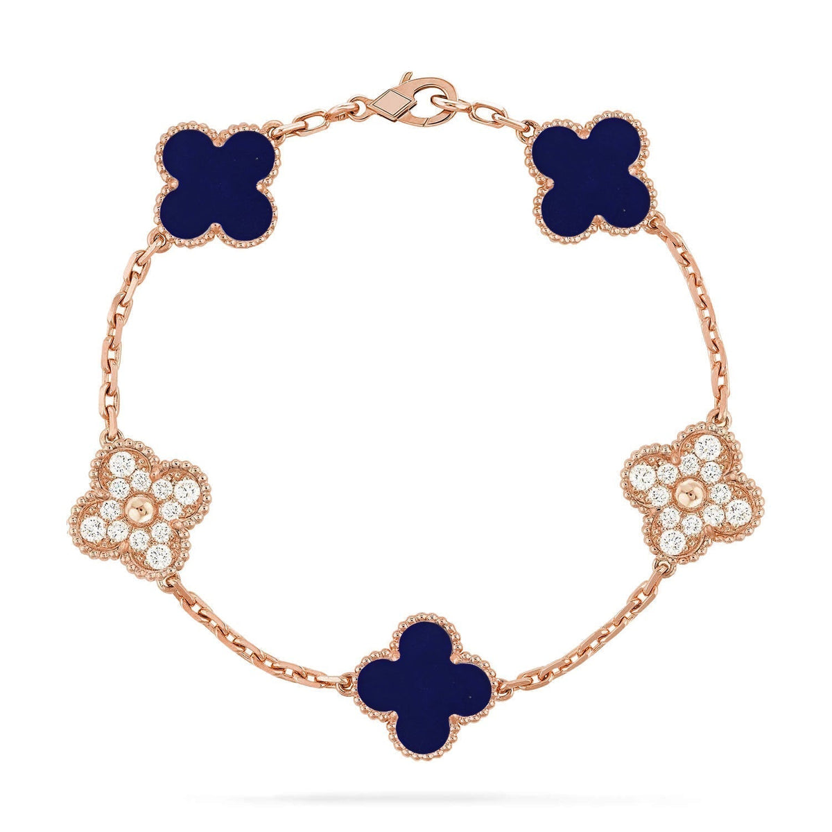 [⭐Spark]CLOVER 5 MOTIF LAPIS LAZULI BRACELET COLLECTION