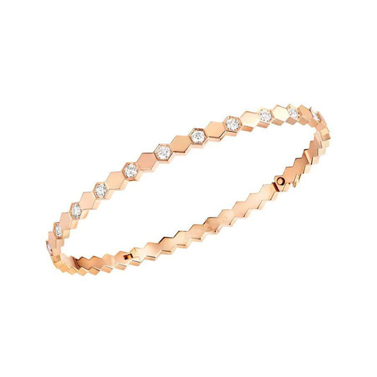 [⭐Spark]BEE LOVE PINK GOLD DIAMOND BRACELET