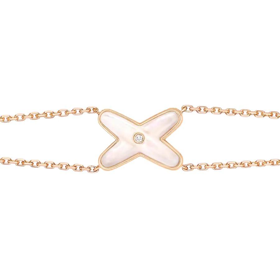 [⭐Spark]JEUX BRACELET WHITE MOP PINK GOLD 1 DIAMOND
