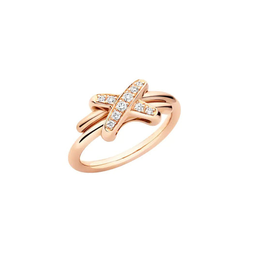[⭐Spark]JEUX DE PINK GOLD DIAMOND RING