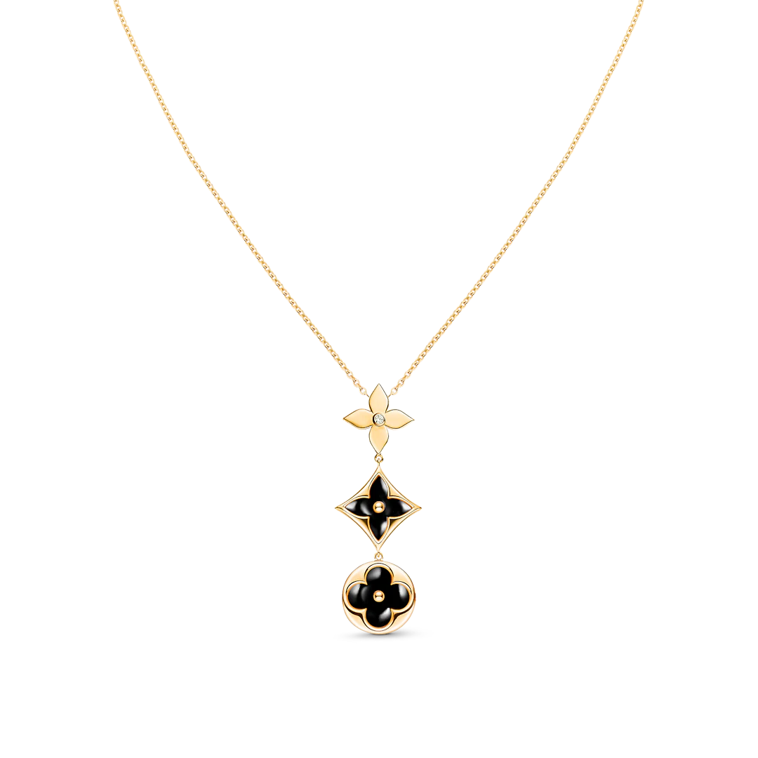 [⭐Spark]STAR AND SUN ONYX PINK GOLD NECKLACE