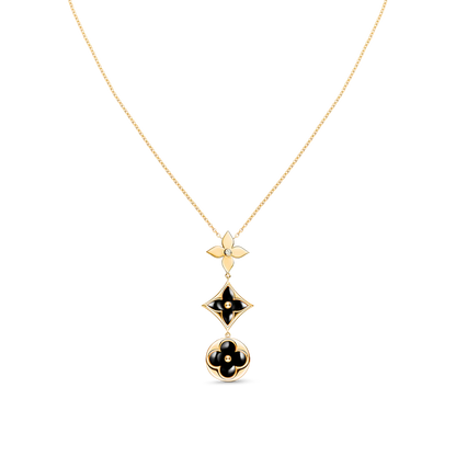 [⭐Spark]STAR AND SUN ONYX PINK GOLD NECKLACE