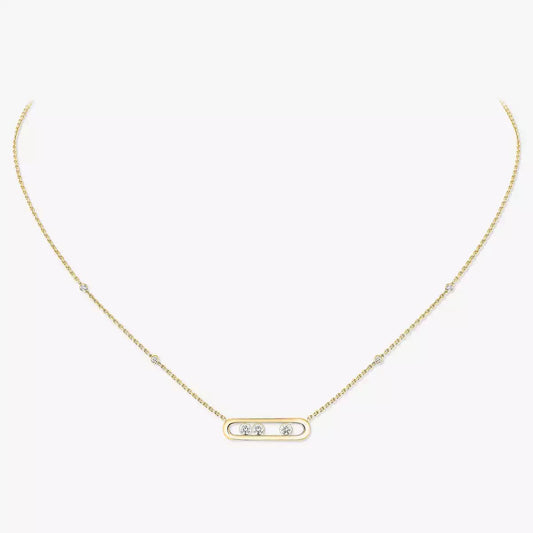 [⭐Spark] Baby Move Gold Diamond Necklace